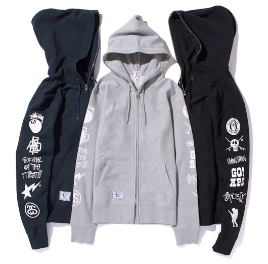 stussy-bape-collection-hoodies