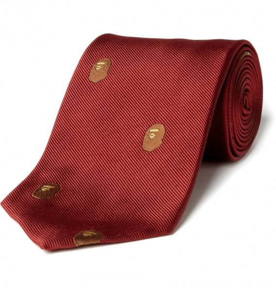 silk-printed-tie-red