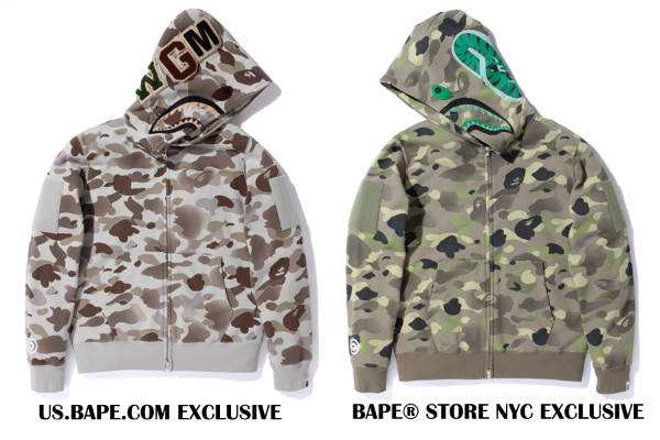 Bape Gradation Shark Hoodie Exclusive