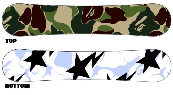 BAPE - Burton Snowboard